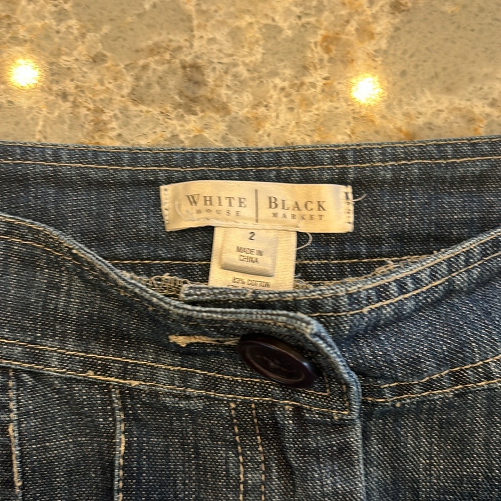 Black House/White Market denim flared short, size 2 - Picture 2 of 8
